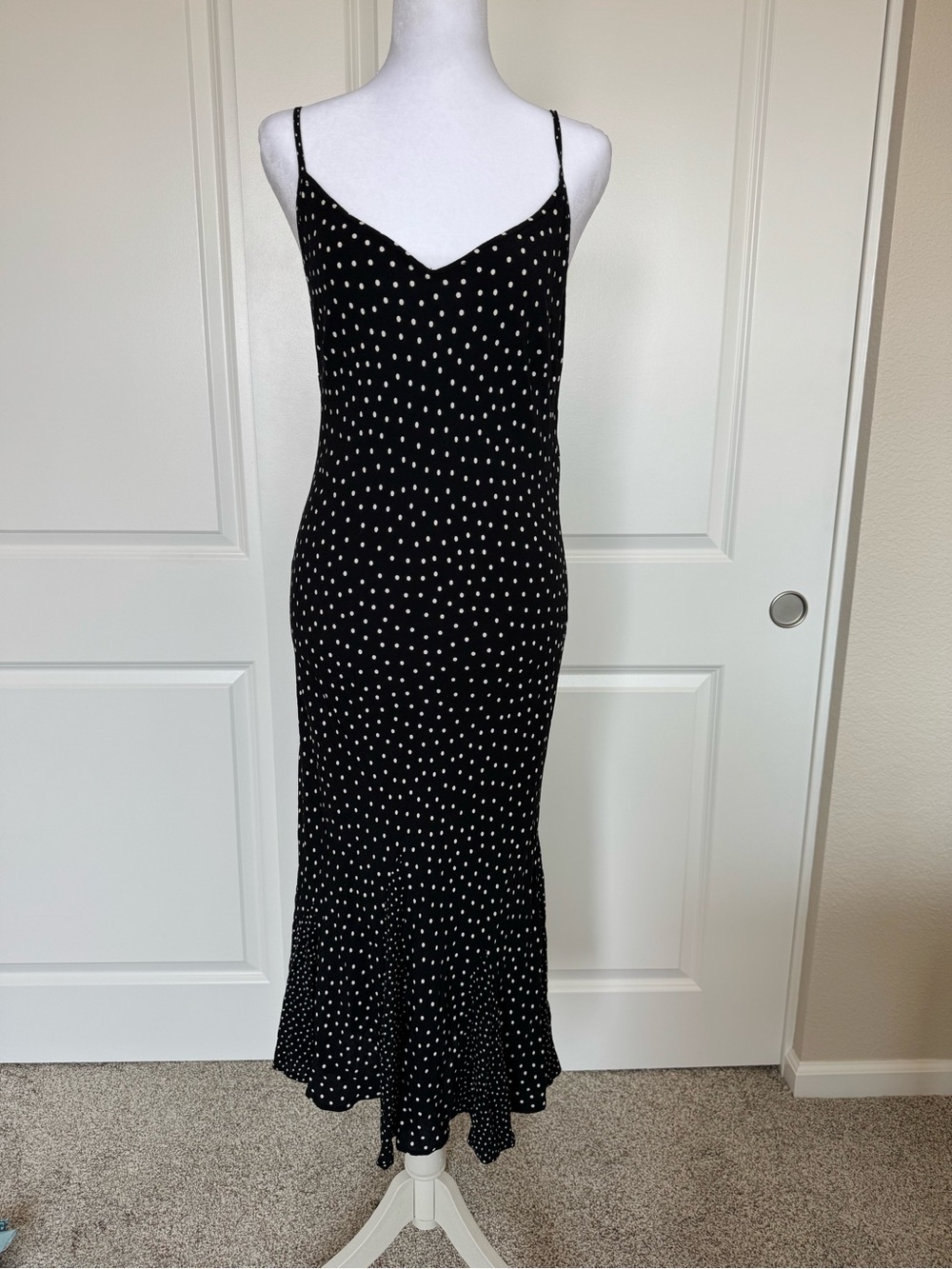 Polka dot midi dress